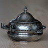 Антикварный кофейный сервиз Van Bergh (маслёнка, молочник и сахарница) серебрение из США