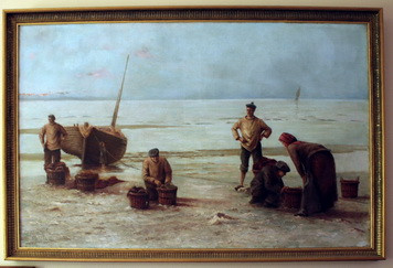 «Возвращение с рыбалки» - картина Geo Martel датированное 1899 годом.
Это последняя картина перед покупкой фаянсовой фабрики Gaëtan Level.
Жоржу Мартелю было 27 лет.
